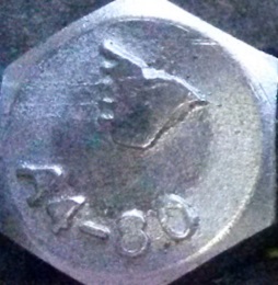 A4 Grade Stainless Bolt Head Stamp